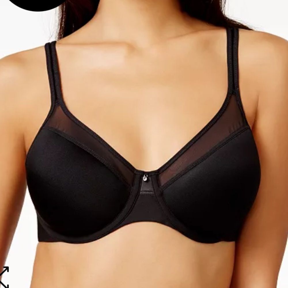 BALI One Smooth Ultra Light Shaping Underwire Bra3439‎ Black 34D NWT in packg